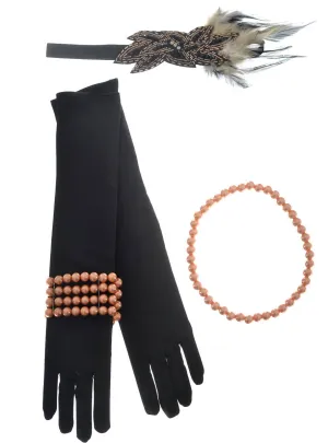 1920s Flapper Deluxe Womens Costume Accessory Set