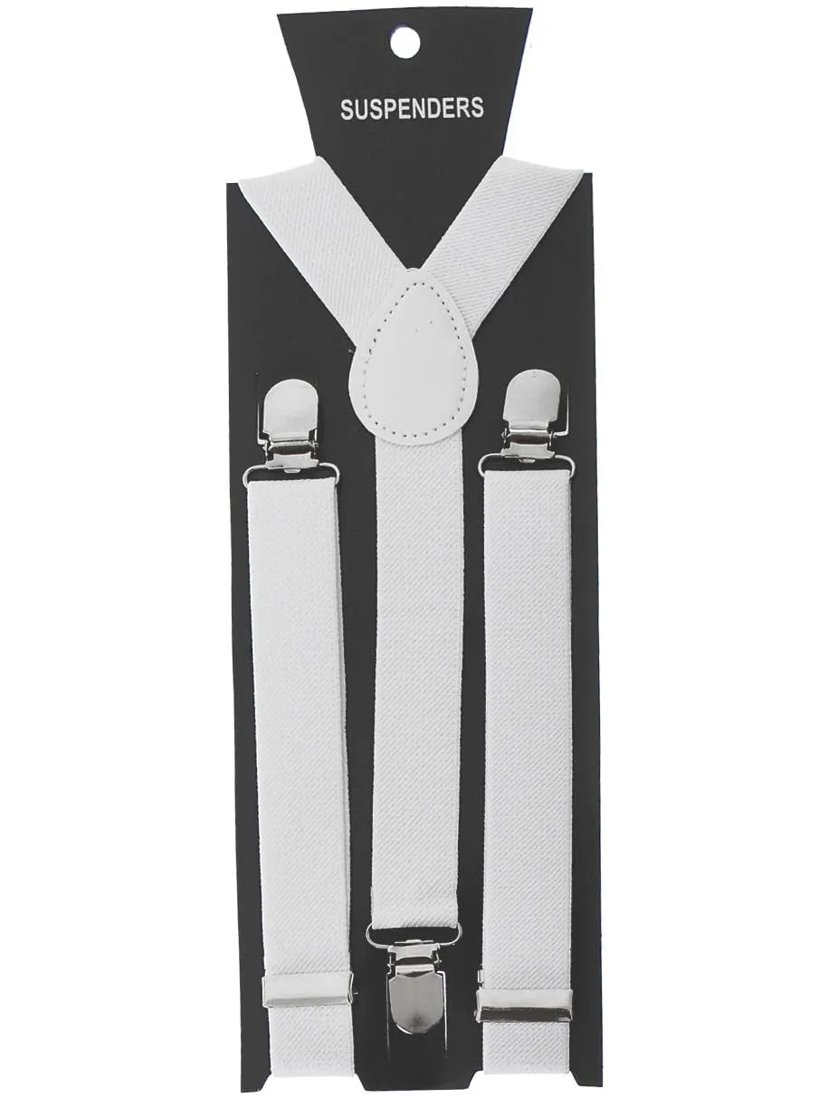 1920s Gangster White Costume Braces