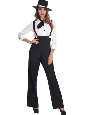1920s Gangster Womens Fancy Dress Costume