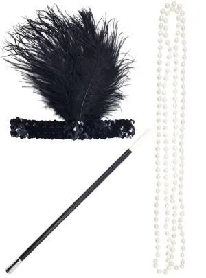 1920s Great Gatsby 3 Piece Costume Accessory Set