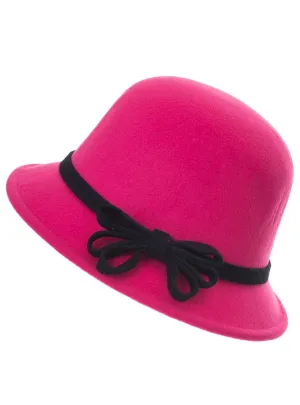 1920s Pink Cloche Womens Costume Hat
