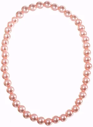 1920s Rose Gold Faux Pearl Costume Necklace
