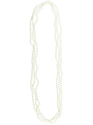 1920s Small Beaded Pearl Flapper Necklaces