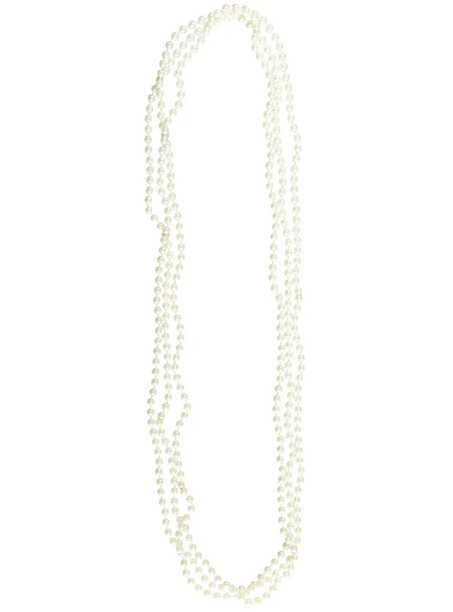 1920s Small Beaded Pearl Flapper Necklaces