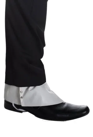 1920s White Vinyl Gangster Shoe Spats