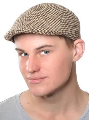 1940s Mens Tan Irish Tweed Costume Hat