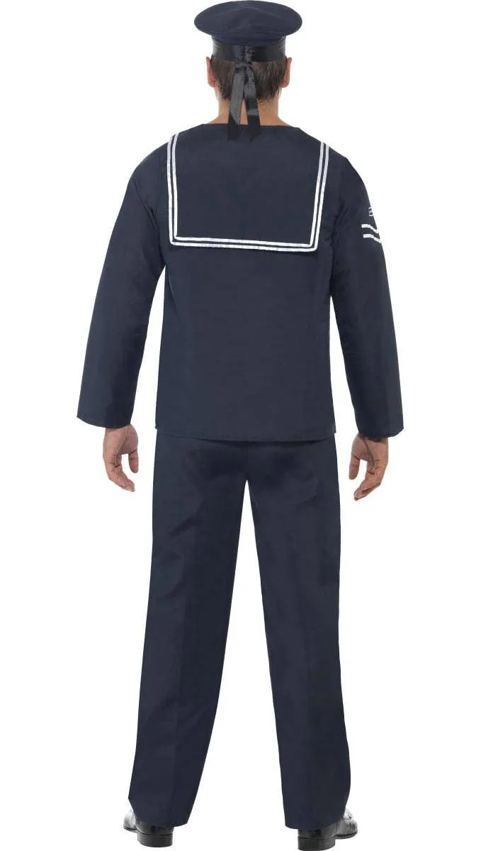 1940s Naval Seaman Mens Sailor Dress Up Costume