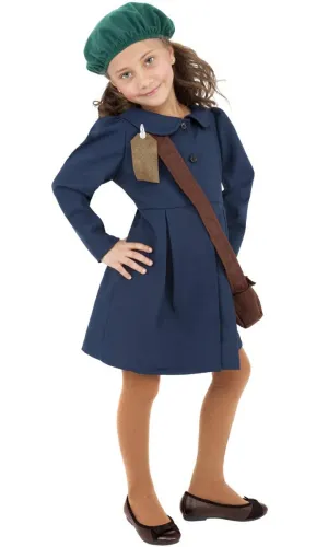 1940s World War 2 Evacuee Girls Costume
