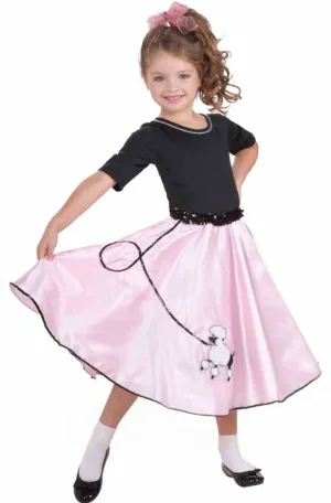 1950s Poodle Princess Girls Costume