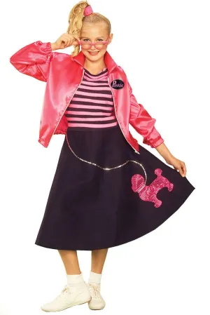 1950s Poodle Skirt Teen Girls Costume