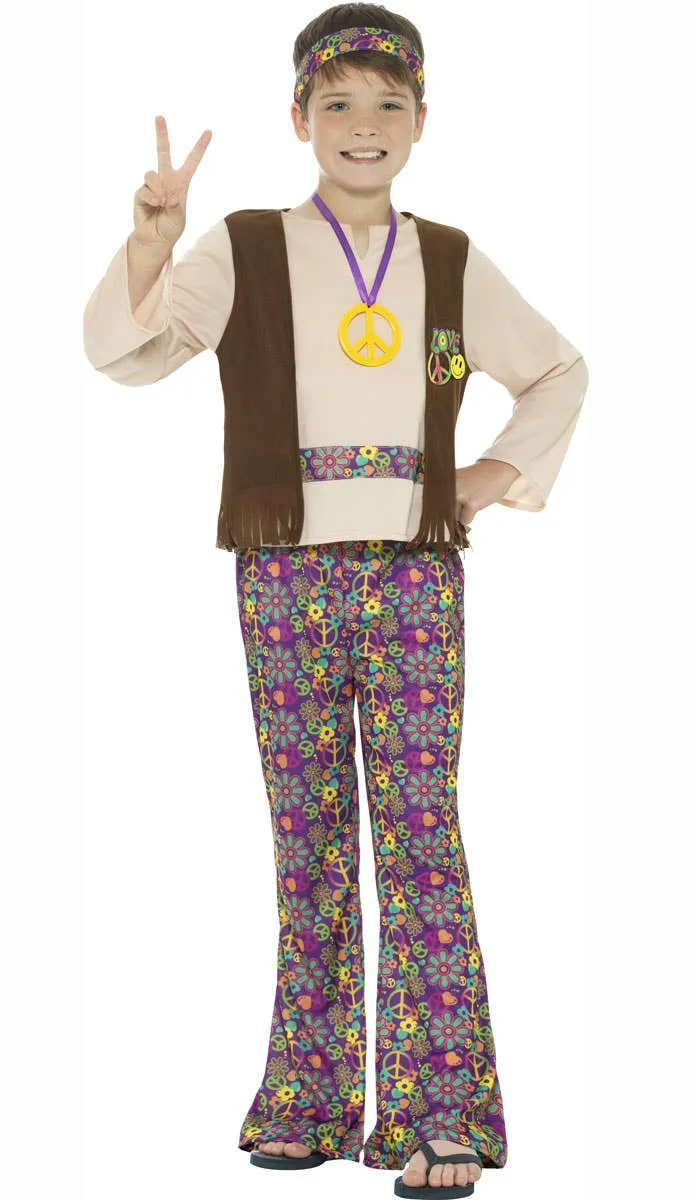 1960s Boys Retro Hippie Costume