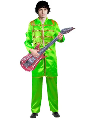 1960s Green Sergeant Peppers Mens Beatles Costume