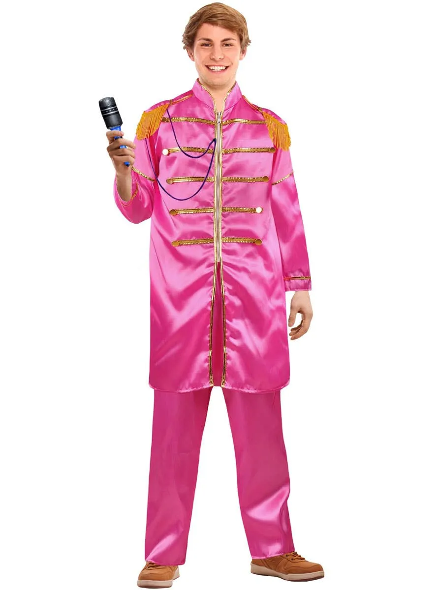 1960s Pink Sergeant Peppers Mens Beatles Costume