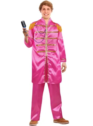 1960s Pink Sergeant Peppers Mens Beatles Costume