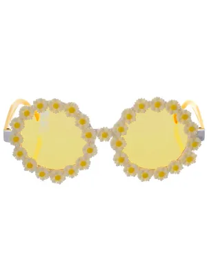 1960s Yellow and White Daisy Costume Glasses