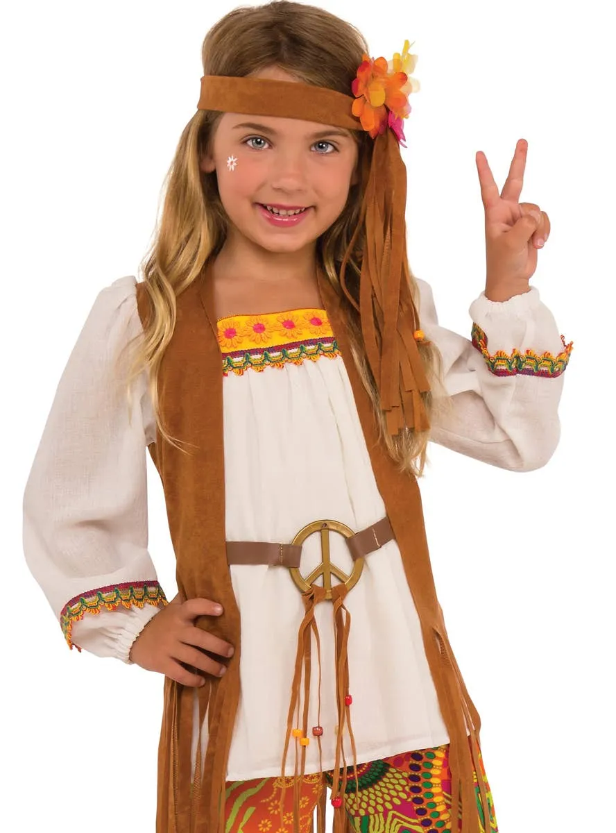 1970s Flower Child Girls Hippie Costume