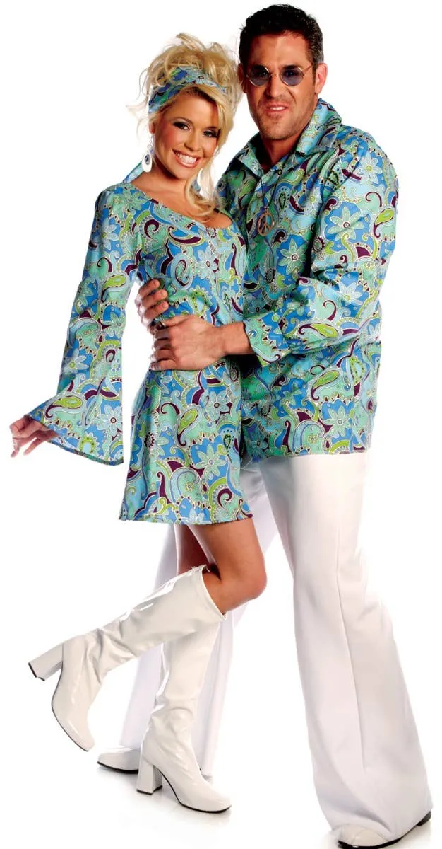 1970s Go Go Womens Hippie Costume