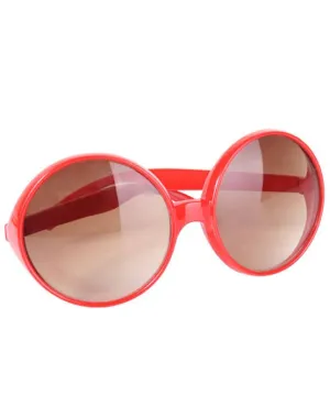 1970s Retro Red Costume Glasses