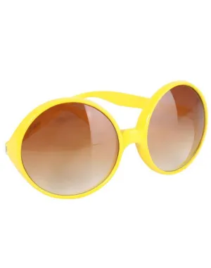 1970s Retro Yellow Costume Glasses