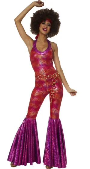 1970s Womens Foxy Lady Fancy Dress Costume