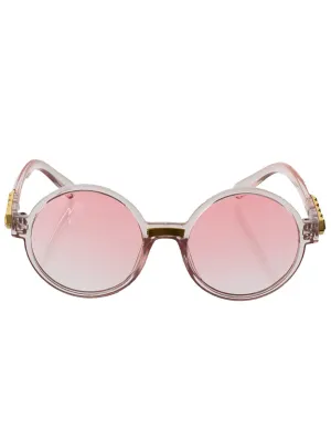 1970s Womens Light Pink Framed Costume Glasses