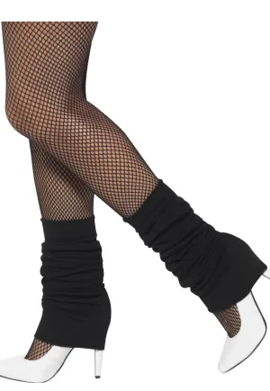 1980s Black Leg Warmers Costume Accessory