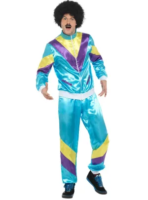 1980s Blue Shell Suit Mens Costume