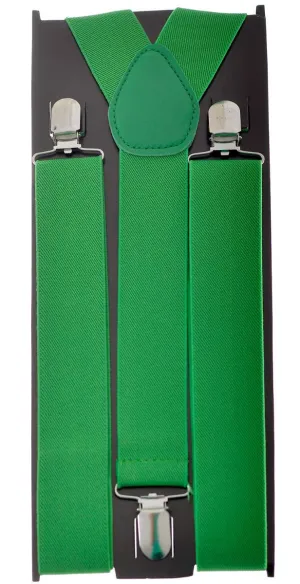 1980s Classic Green Costume Suspenders