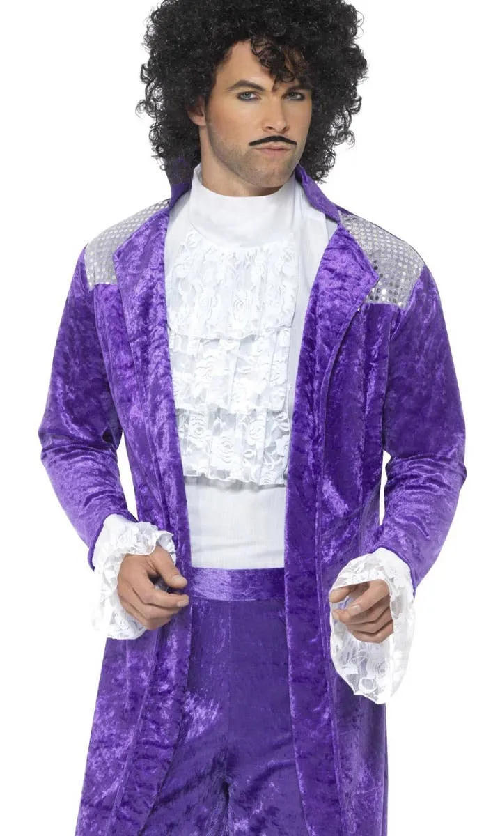 1980s Purple Musician Mens Prince Costume