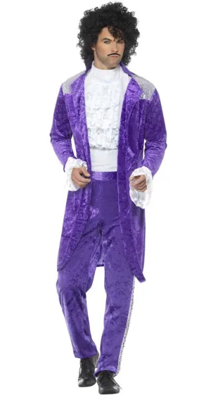 1980s Purple Musician Mens Prince Costume