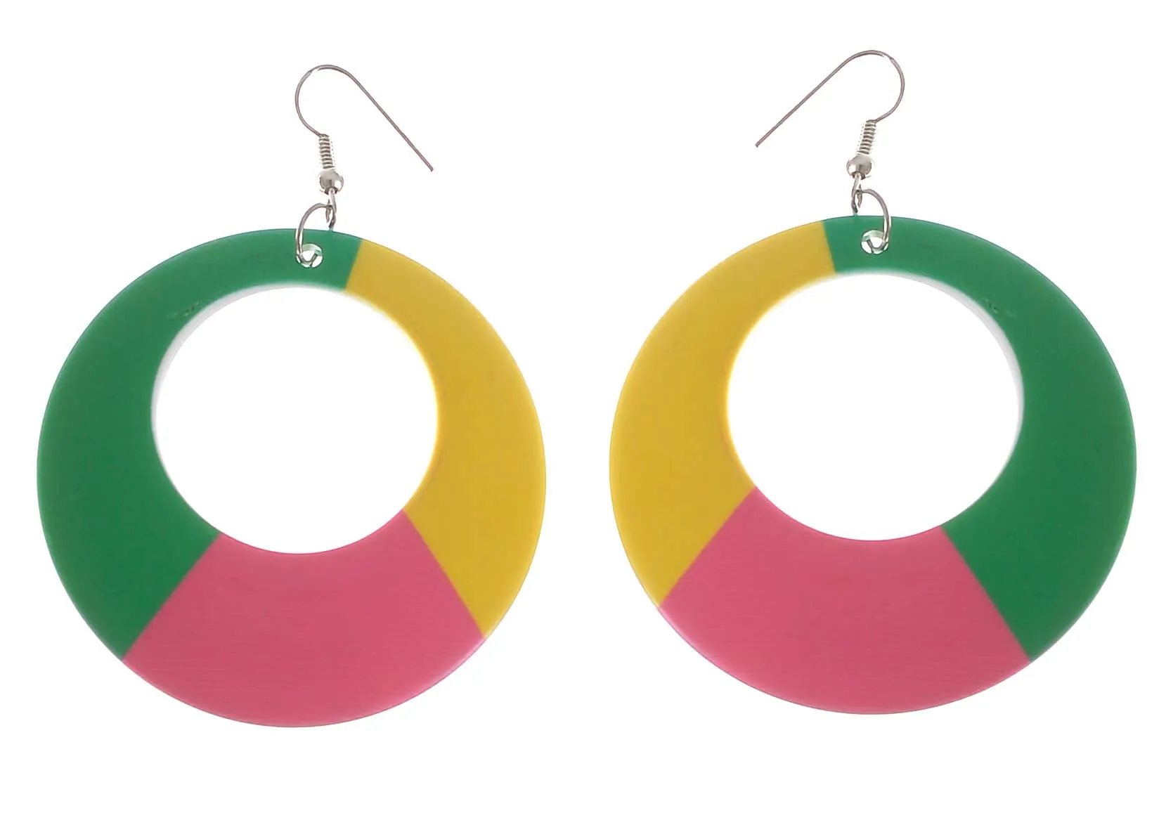 1980s Retro Multi-colour Costume Accessory Earrings