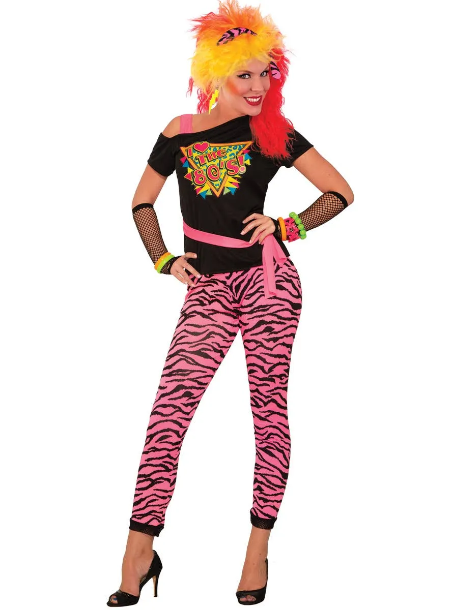 1980s Tiger Print Wild Child Womens Costume