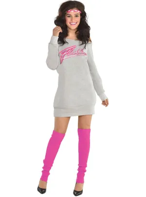 1980s Womens Grey Alex Owens Flashdance Costume