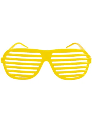 1980s Yellow Shutter Shades Costume Accessory