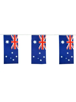 25 Aussie Flags 10m Australia Day Party Bunting