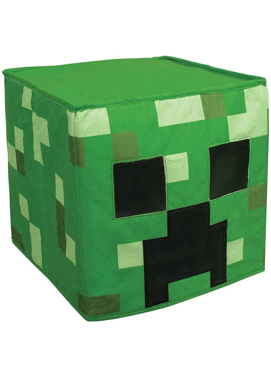 3D Full Head Minecraft Creeper Costume Mask
