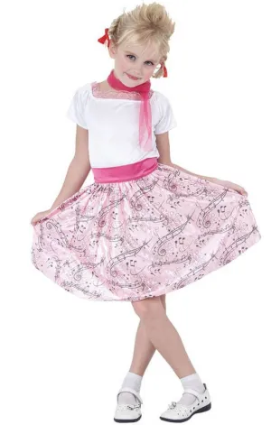 50s Hop Girls Rock 'n' Roll Costume
