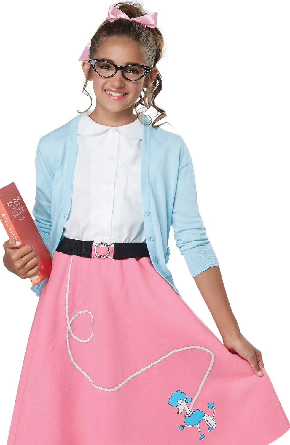 50s Poodle Skirt Girls Fancy Dress Costume