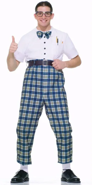 50s School Nerd Mens Fancy Dress Costume