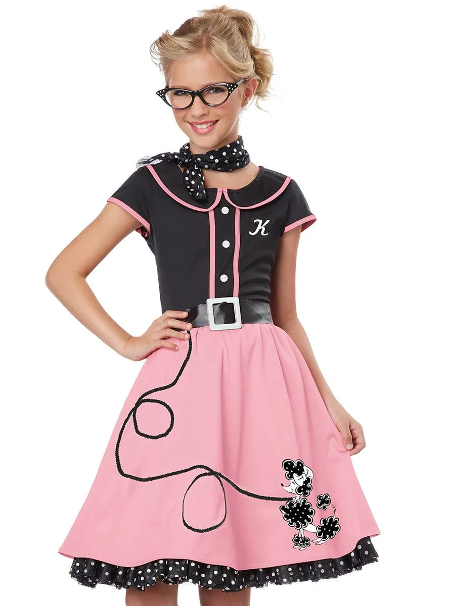 50s Sweetheart Girls Retro Fancy Dress Costume