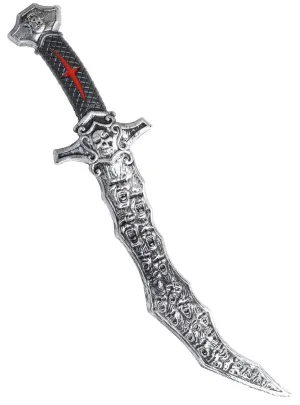 57cm Silver Soul Reaper Sword Halloween Costume Weapon