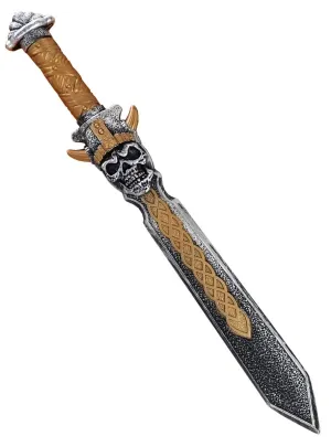 59cm Medieval Viking Skull Sword Costume Weapon