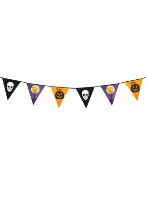 6 Flag Halloween Theme Bunting Hanging Decoration