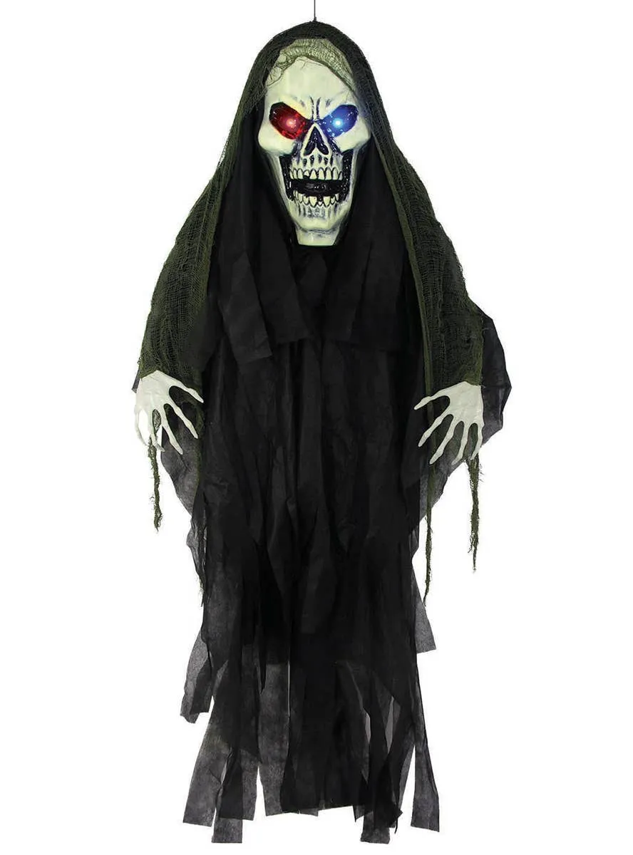6 Foot Grim Reaper Light Up Halloween Decoration