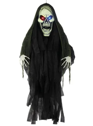6 Foot Grim Reaper Light Up Halloween Decoration