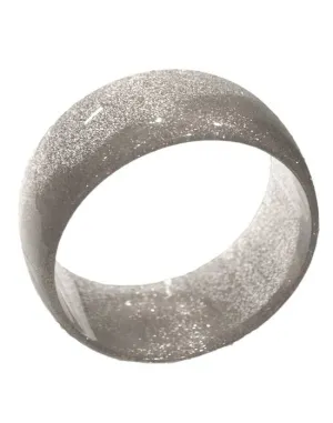 60s Silver Glitter Mod Costume Bangle