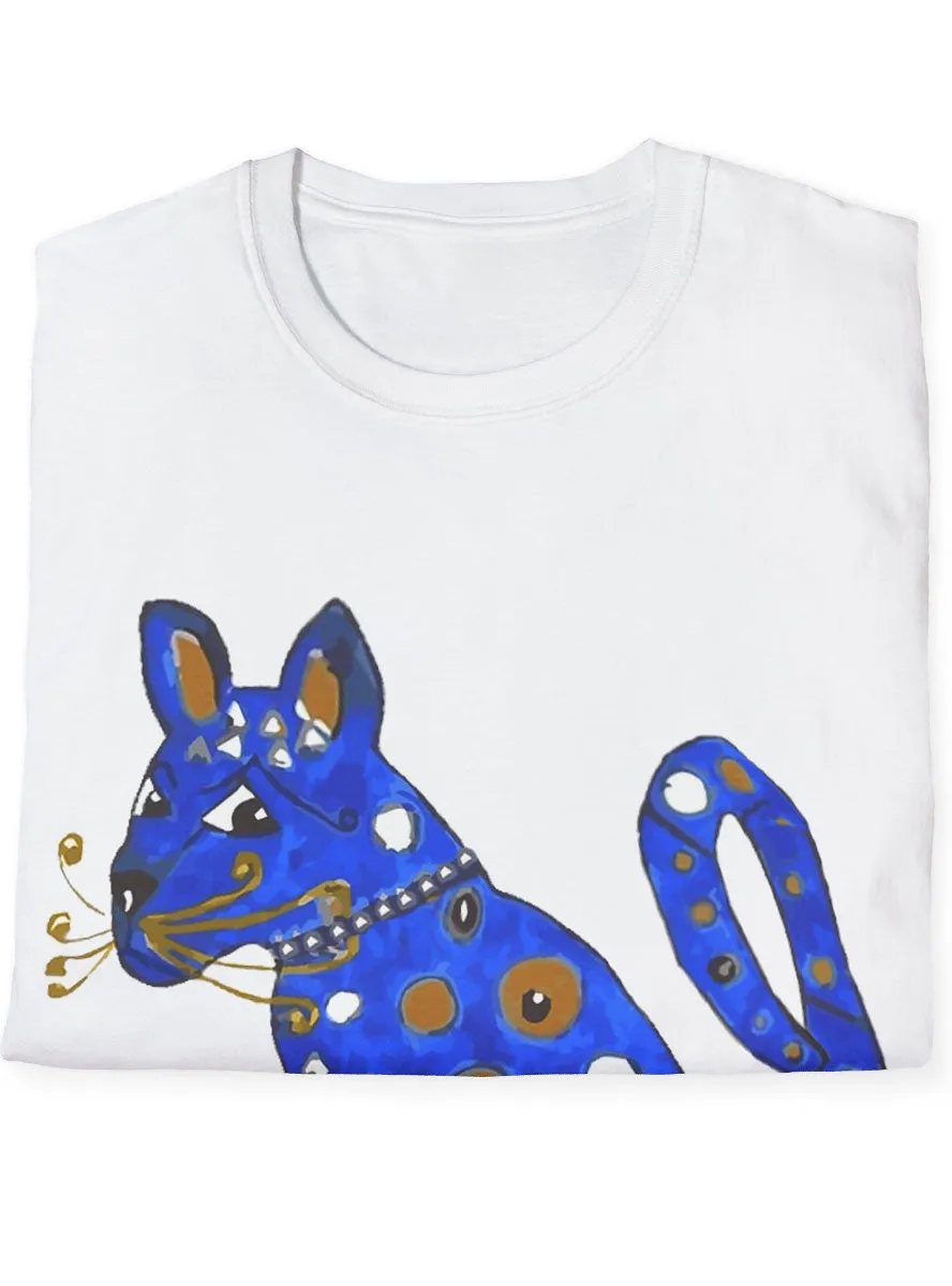 70s Disco Blue Abba Cat Costume Shirt