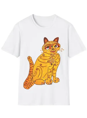 70s Disco Yellow Abba Cat Plus Size Costume Shirt