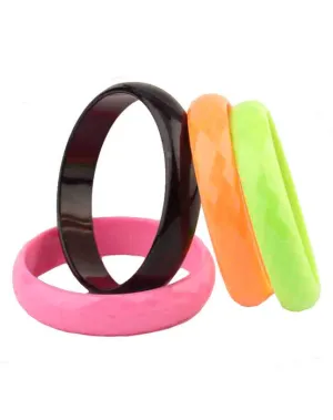 80s Bangle Bracelets - Set of 4