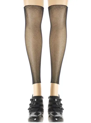 80s Black Fishnet Leg Warmers Costume Accessory